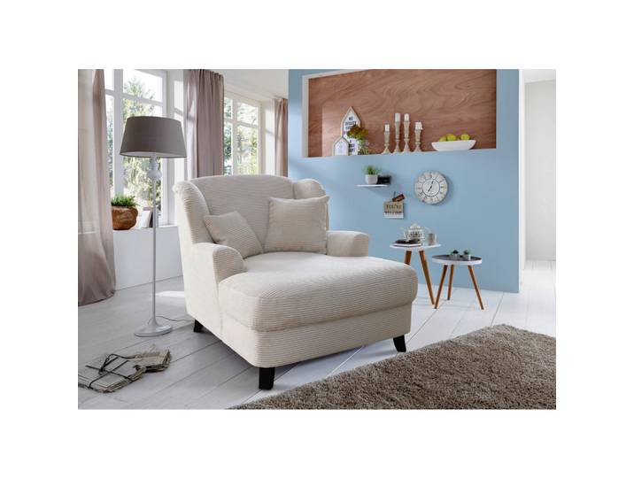 Sit & More Xxl-Sessel Asado V, Creme, Holz, Buche, massiv, Füllung: Schaumstoffflocken,Schaumstoffflocken, 109x104x145 cm, Goldenes M, Oeko-Tex® Standard 100, Made in Europe, DGM-Klimapakt, gepolsterte Armlehnen, Wohnzimmer, Sessel, XXL-Sessel