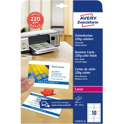 Avery, Kopierpapier, Premium Visitenkarten (500 Blätter, 220 g/m2)