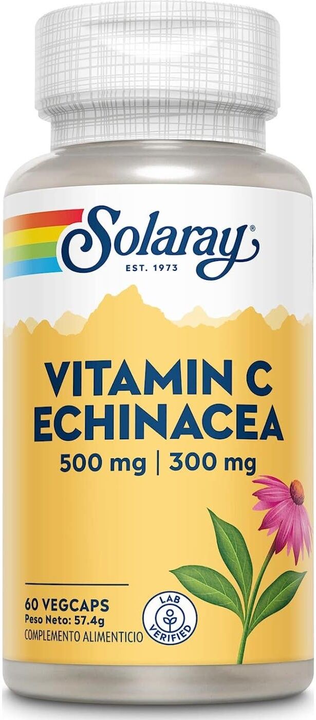 SOLARAY Vitamina C + Echinacea 60 caps