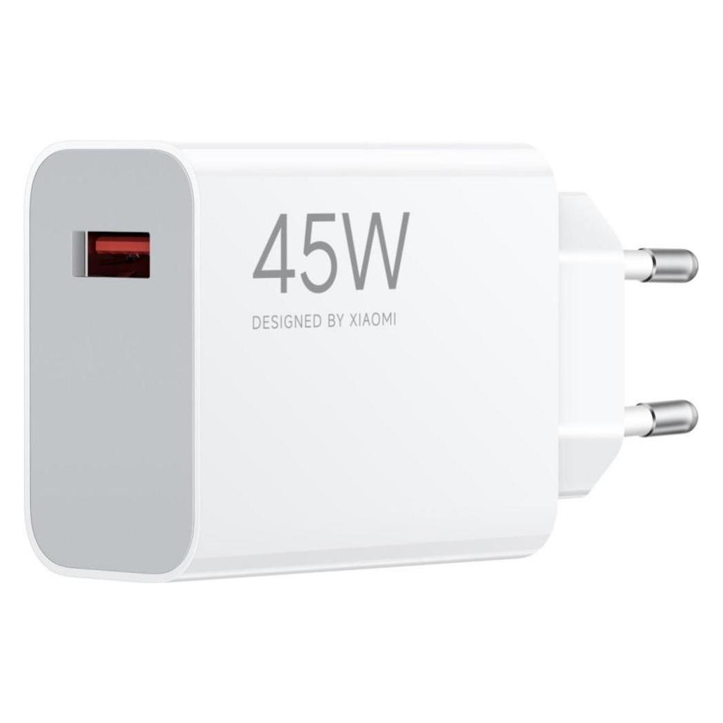 Xiaomi Adapter original charger USB A QC3.0 3A 45W MDY-17-EF white bulk (45 W, 1 Port) (15480410)