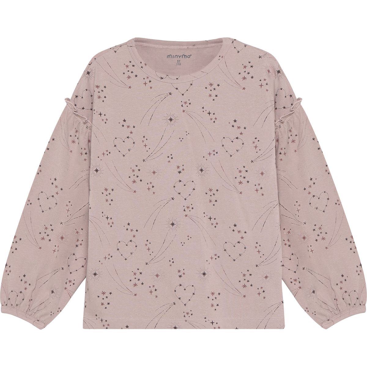Minymo T-shirt LS AOP bark (6270) 128 124558-6270-128