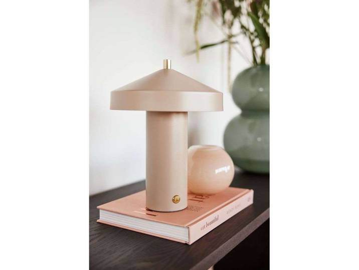 Lampe à poser Hatto Portable, beige - OYOY Living Design - Salon / séjour - Métal