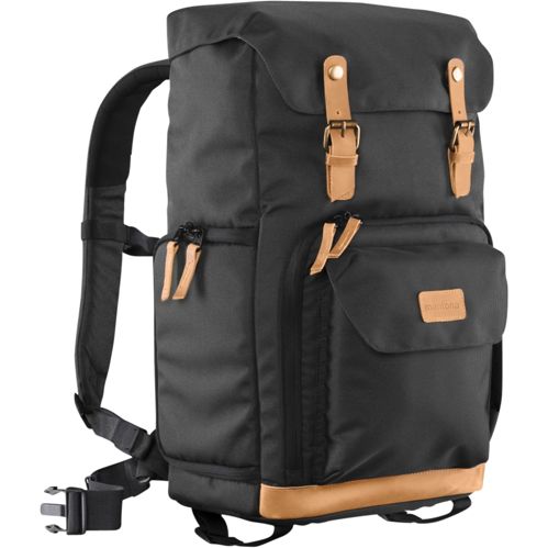 Mantona Fotorucksack Luis Retro schwarz