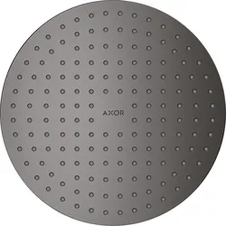 hansgrohe AXOR ShowerSolutions Kopfbrause 250 1-jet, Decke-Aufputz, 35287340, Farbe: Brushed Black Chrome