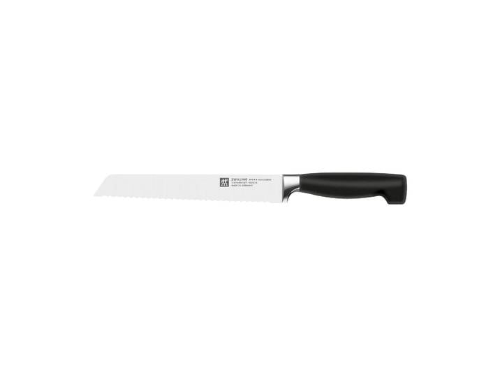 Zwilling Couteau à pain Zwilling Four Star 20 cm Noir-acier inoxydable