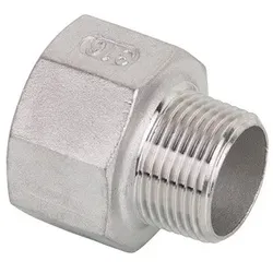 Edelstahl Spitzmuffe V4A Gewindefitting IG/AG - 3/4" x 3/8"