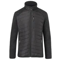 Hybrid-Steppjacke "1342" WEATHER - L - schwarz/dunkelgrau