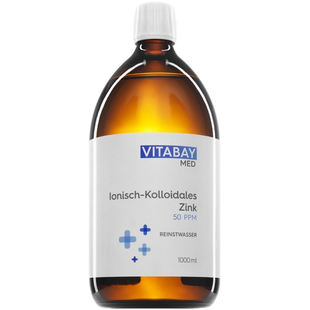 Kolloidales Zink 50 ppm Reinheitsstufe 99,99% 1000 ml Flüssigkeit