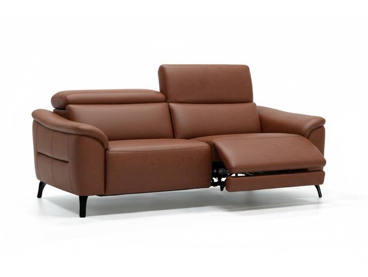 Leder Relaxsofa AROSA 2-Sitzer Ledercouch Ledersofa Designsofa