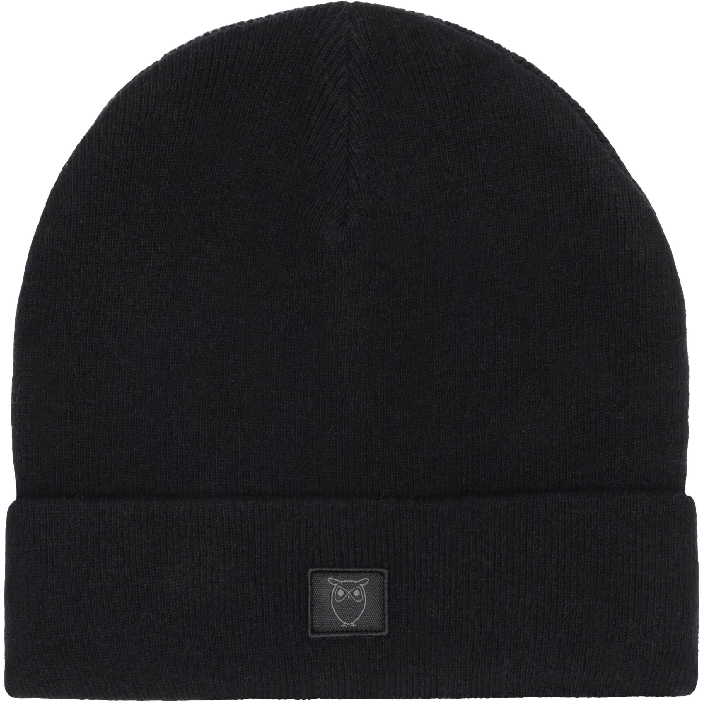 KnowledgeCotton Apparel Double Layer Wool Mützen & Beanies schwarz Lifestyle Schnell trocknend