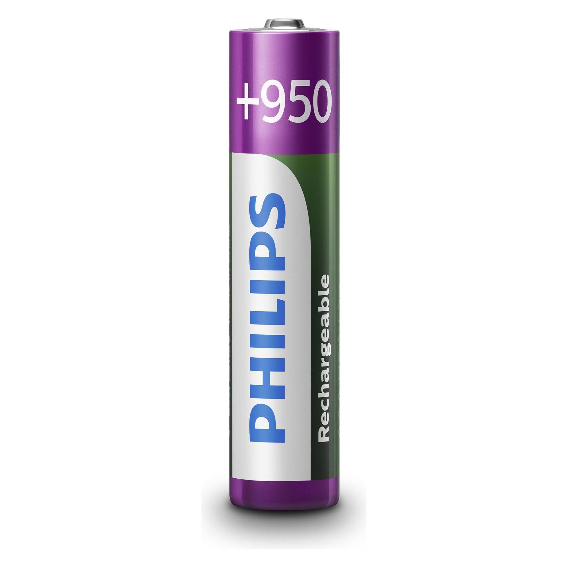 Philips Rechargeable AAA (4 Stk., AAA, 950 mAh) (R03B4A95)
