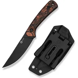 Civivi, Mehrzweckmesser, Nóż Carveth Fixed AEB-L Orange & Black G10