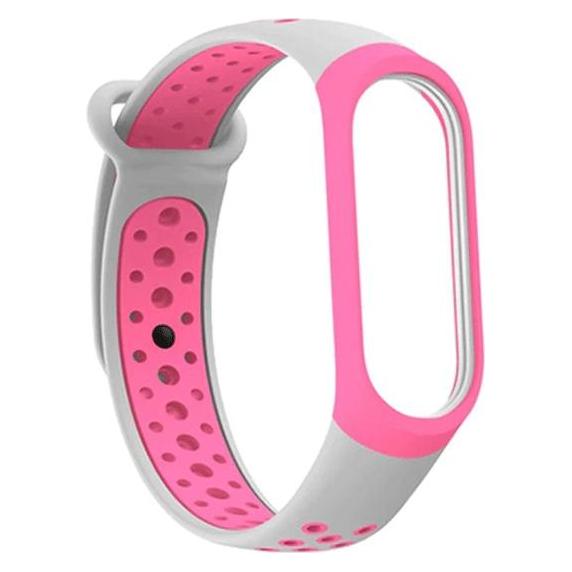 Beline pasek Mi Band 34 design rózowoszarypinkgrey (Plastic, Silicon) (5903919061306)