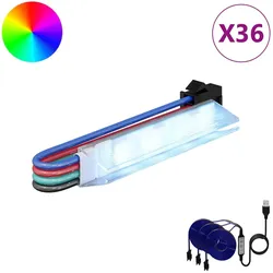 vidaXL, LED Streifen, LED-Licht (Mehrfarbig, RGB, 174.50 cm, Indoor)