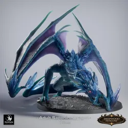 Sapphire Dragon – Adult von Rescale Miniatures aus Deepwood Hollow