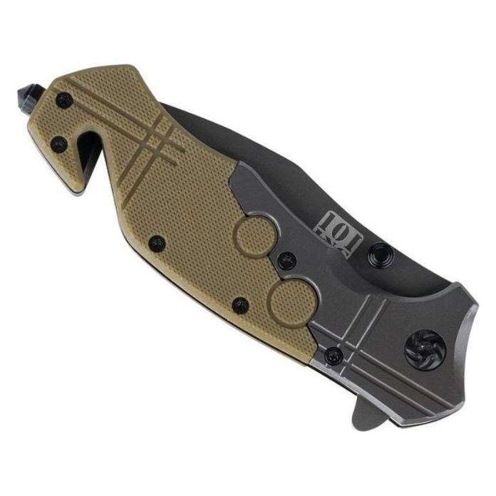 101 Inc Nóż Commander Rescue Black/Tan (6.70 cm) (101 INC)