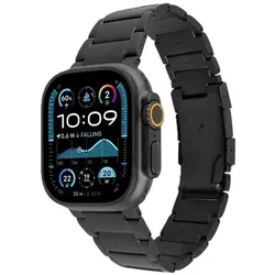 Fixed Titan Clock Basis Apple Watch 44/45/46/49mm für Smart Watch, schwarz (Edelstahl, Metall, Titan), Uhrenarmband, Schwarz