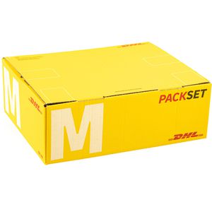 DeutschePost Faltkartons PACKSET Gr. M, gelb, Innenmaße: 369 x 288 x 126mm