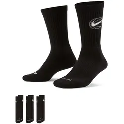 3er Pack NIKE Everyday Crew Basketballsocken black/white 34-38