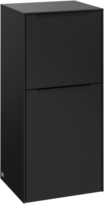 Villeroy und Boch Subway 3.0 Seitenschrank C59401VL 40x86x36,2cm, Schanier links/Griff Volcano black, volcano black