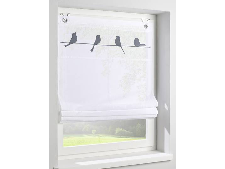Store à œillets Gravelot 80cm Gris/Gris
