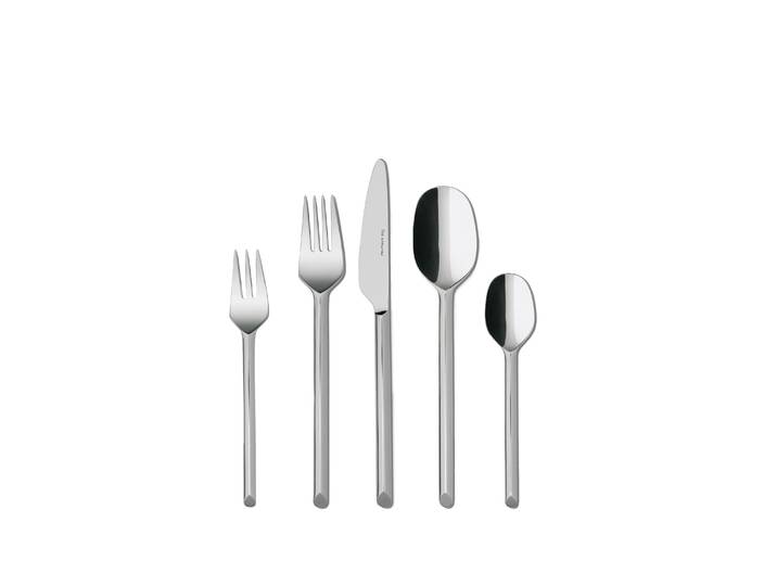 Besteck-Set Like Besteckset , silber (silberfarben), 20, Edelstahl 18/10, LIKE. BY VILLEROY & BOCH, Essbesteck-Sets, Besteck-Set, Rostfreier und spülmaschinenfester Edelstahl