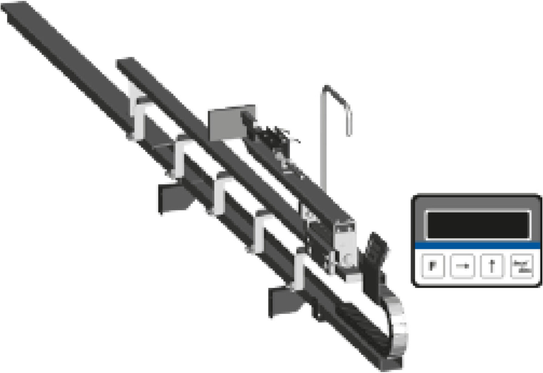 metallkraft Anschlagwagen elektromechanisches System mit Digitalanzeige (3649893)