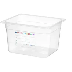 HENDI Gastronorm-Behälter 1/2, GN 1/2, 6,5L, Transparent, 325x265x(H)100mm