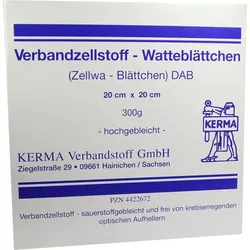 Verbandzellstoff Watteblättchen Hochgebl.20x20cm 300 G