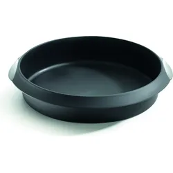 Lekue Backform 26 cm rund schwarz Silikon