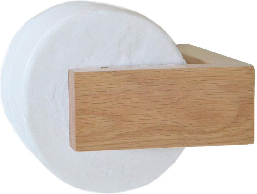 Latitude Run Ashford Wall Mounted Toilet Paper Holder Natural Oak 5cm H X 16cm W X 11cm D