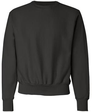 Champion S1049 Reverse Weave Crewneck Sweatshirt in Black size 2XL S149
