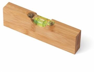Apribottiglia con mini livella in bamboo Personalizzate o neutre