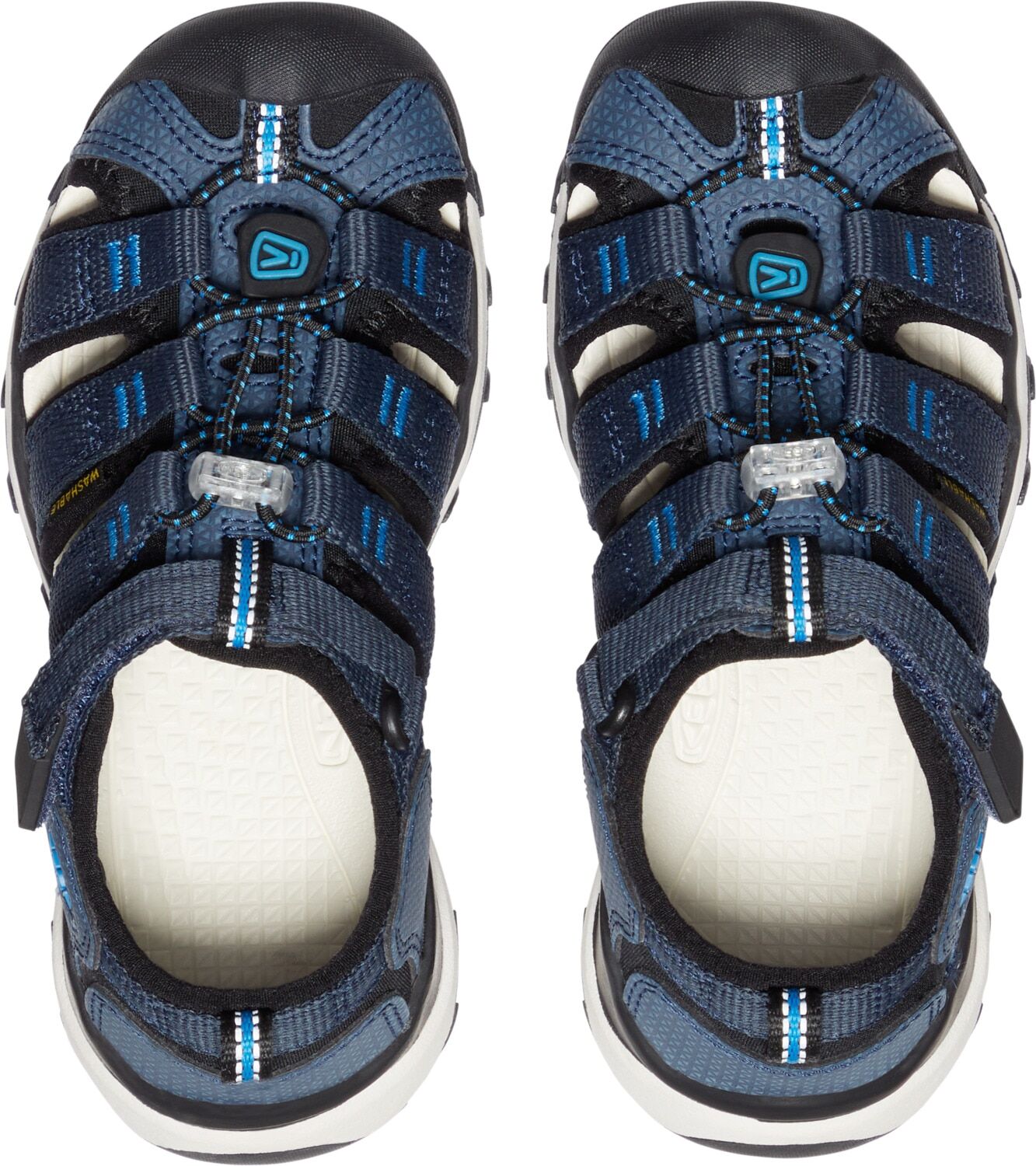 Sandale KEEN "NEWPORT NEO H2", Mädchen, Gr. 29, blau (blau nights, brilliant blau), Synthetik, Schuhe Sandale blau nights, brilliant blau 29