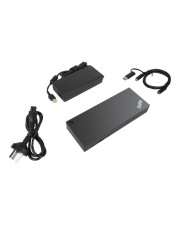 Lenovo ThinkPad Hybrid USB-C with USB-A Dock Docking Station 2 x HDMI 2 x DP GigE 135 Watt IT für Miix 520-12IKB Tablet 10 E480 E580 L380 Yoga L470 L480 L580 P51s P52s T25 T470 T470p T470s T480 T480s T570 T580 X1 Carbon X270 X280 370 (40AF0135IT)
