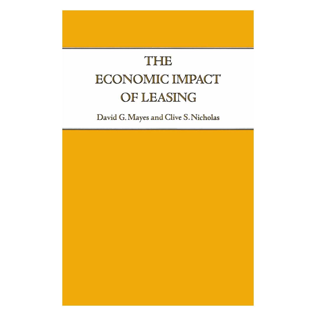 Springer The Economic Impact of Leasing (Englisch, Softcover, Clive S. Nicholas, David G. Mayes) (55817340)