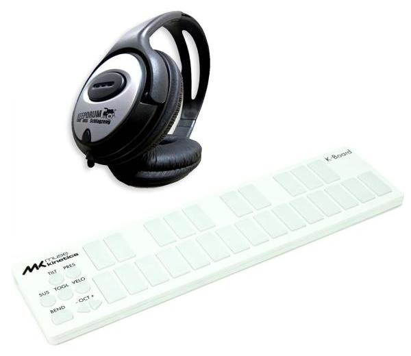 Muse Kinetics K-Board Snow MIDI-controller inclusief hoofdtelefoon