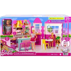Mattel Barbie Cook ́n Grill Restaurant mit Puppe