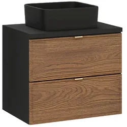 WASCHTISCH 60.2cm Elena Holz und Schwarz