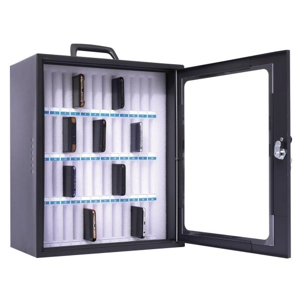 pavo Handy-Schrank, 375x205x445 mm, montierbar/portabel, für 48 Geräte (8024902)