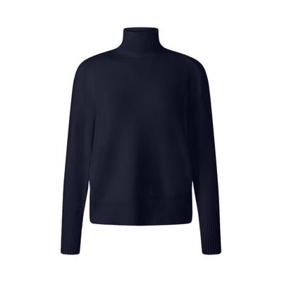 Strickpullover MAERZ MUENCHEN "Maerz Muenchen 311200 Strickpullover Damen Bekleidung", Damen, Gr. 38, blau, 100% Schurwolle, Pullover Strickpullover