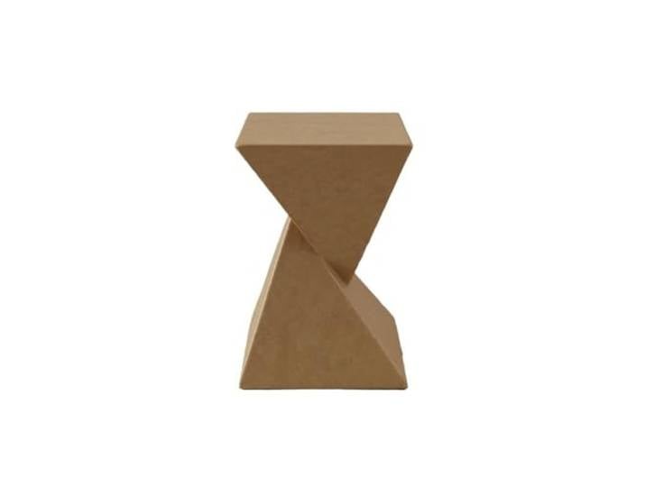 9bbhfJw4R Couchtisch im Landhausstil Kleiner Beistelltisch aus Zement for den Innen- und Außenbereich, minimalistisches Design(Bruin)