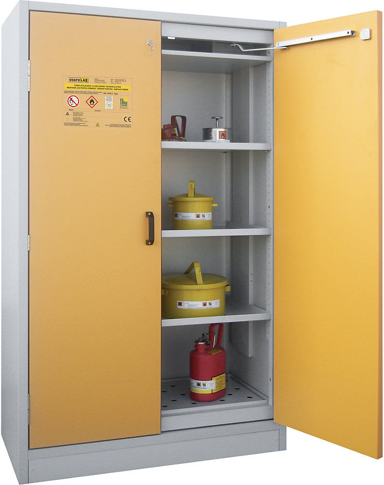 Feuerbeständiger Gefahrstoffschrank Typ 30, 2-türig, HxBxT 1935 x 1195 x 595 mm LaCont