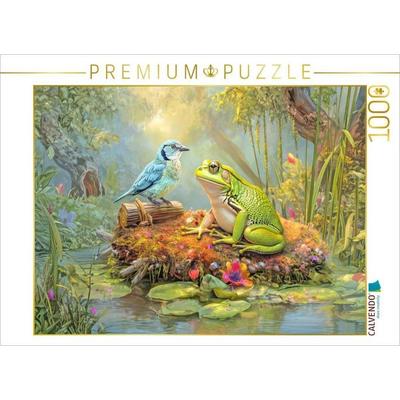 CALVENDO Puzzle Frösche | 1000 Teile Lege-Größe 64x48cm Foto-Puzzle für glückliche Stunden