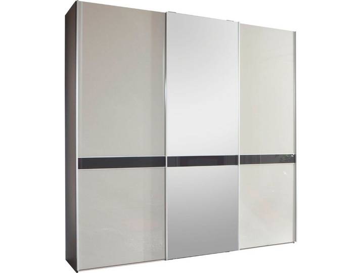 WIEMANN Schwebetürenschrank Rialto hochwertige Glas- und Spiegelfront mit Querriegel