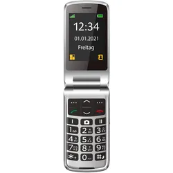 Bea-Fon SL645 schwarz-silber (2.80", 3 Mpx), Tastenhandy, Silber, Schwarz