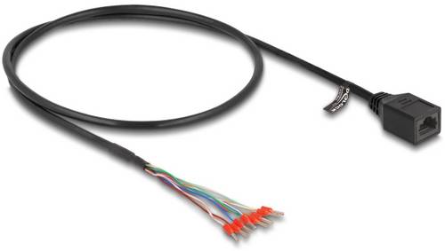 Delock 88005 RJ45 Patchkabel CAT 5e 0.50m Schwarz 1St.