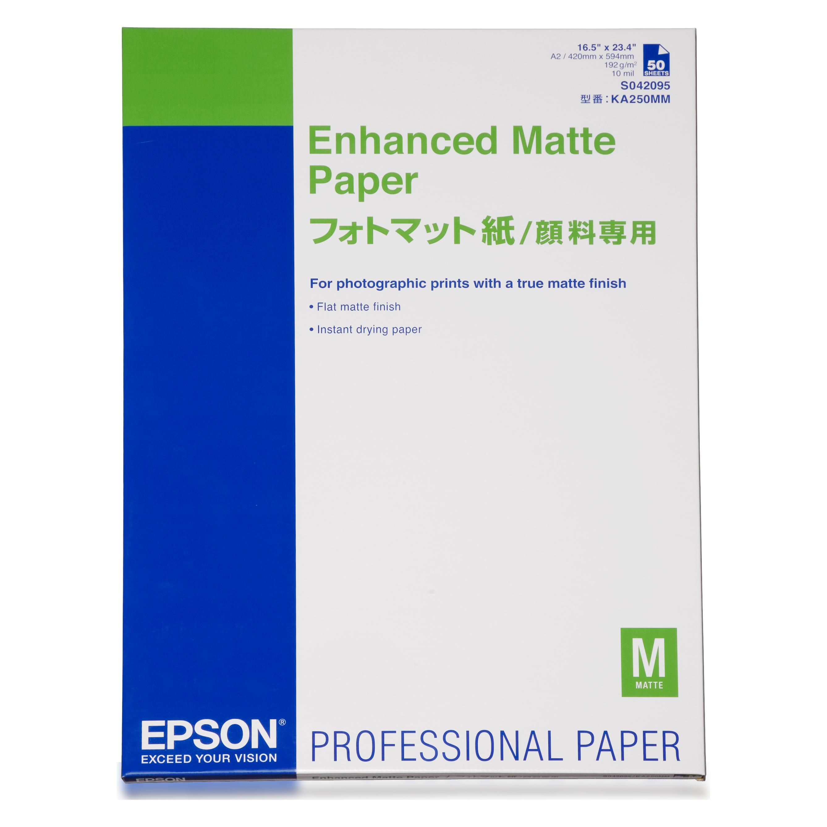 Epson Enhanced Matte Papier (192 g/m², A2, 50 Stk.) (S042095)