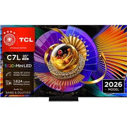 TCL 85C7L SQD-Mini LED TV (Flat, 85 Zoll / 215,9 cm, HDR 4K, SMART TV)