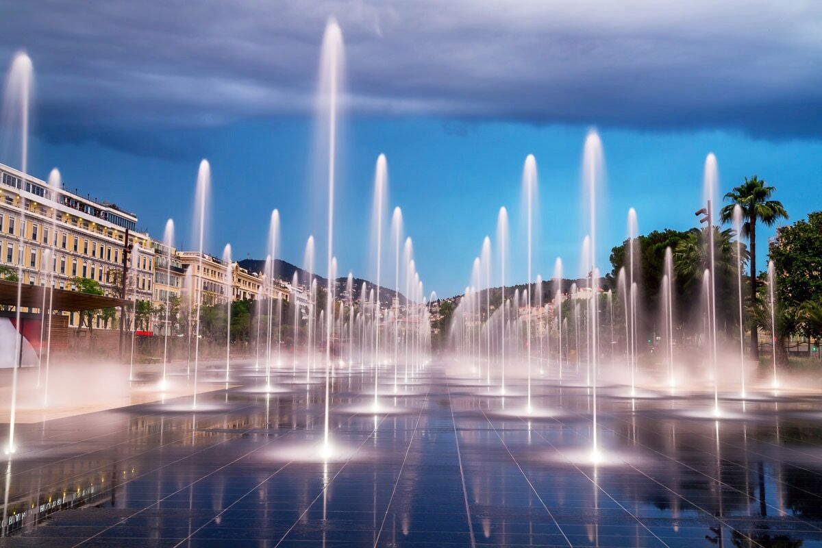 Papermoon "Wasserspiel" bunt B/L: 4,5m x 2,8m, Bahnen: 9 Stk.
